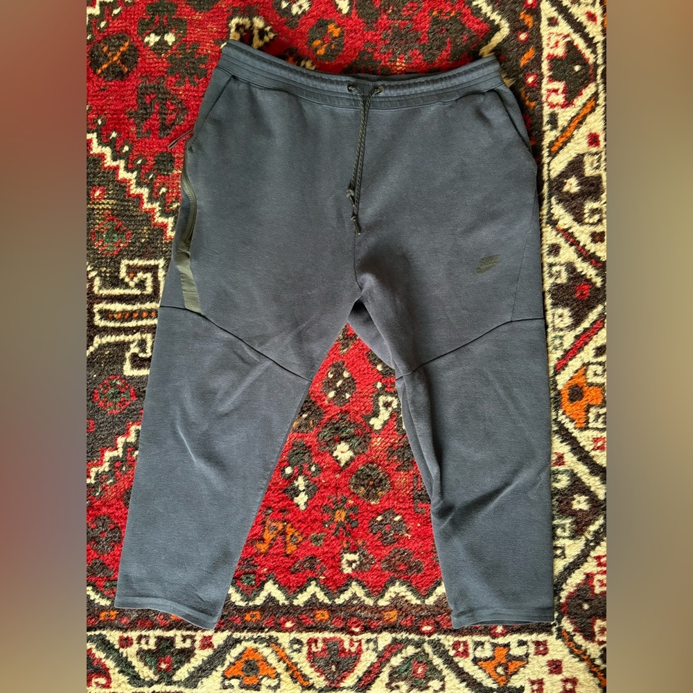 Nike tech dark Blue Joggers with Logo